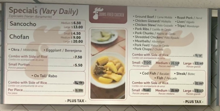 John's Fried Chicken Menu - Image 4
